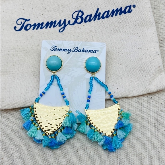 Tommy Bahama NEW Gorgeous Seaside Beach Tassels Earrings NWT - Picture 5 of 5
